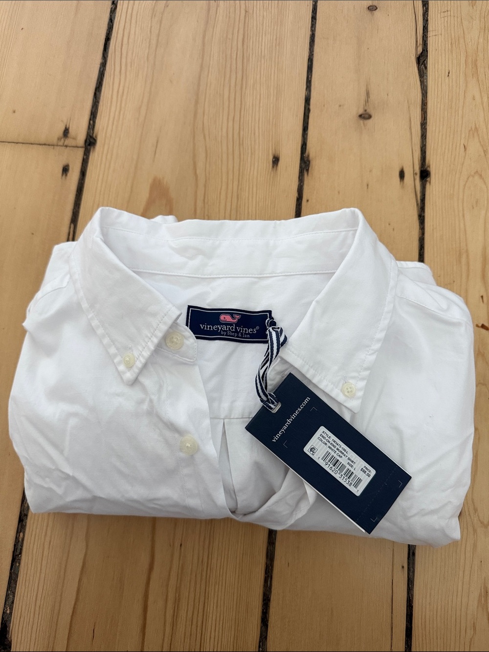 Vineyard Vines Men's White Button-Down Oxford Shirt